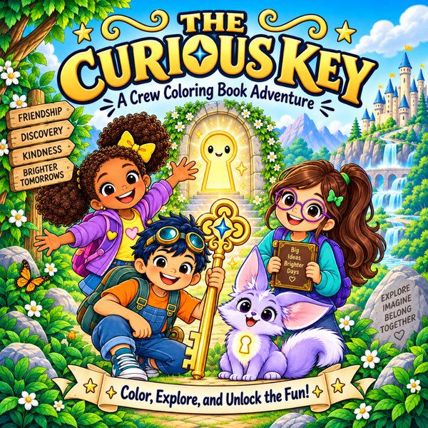The Curious Key: A Crew Coloring Book Adventure cover